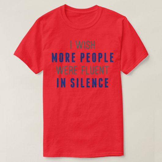 Stille T-Shirt (Design vorne)