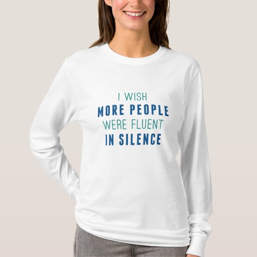 Stille T-Shirt (Vorderseite)