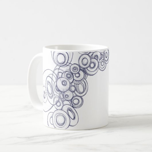Stille Tiefen der Stärke Kaffeetasse (Vorderseite Links)