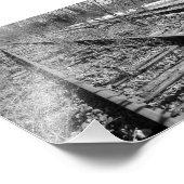 Stille Tracks 7x5 Schwarz und Weiß Fotografie Pri (Ecke)