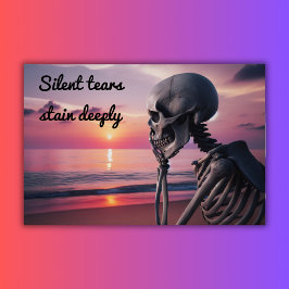 Stille Tränen färben tief | Poster