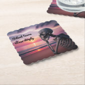 Stille Tränen färben tief | Untersetzer (angewinkelt)