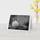 stille Trauer Karte (Gelbe Blume)