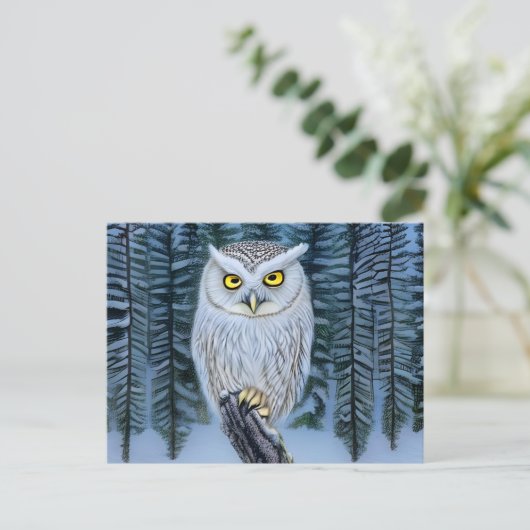 Stille Uhr - Nordwinterwald - Grauschnecke Postkarte (Stehend Vorderseite)