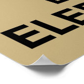 Stille und Liebe behalten Elefanten drucken oder B Poster (Ecke)