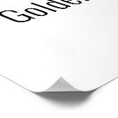 Stille und Liebe Golden Retriever Welpe behalten Poster (Ecke)