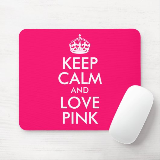 Stille und Liebe Rosa Favoritenfarbe behalten Mousepad (Mit Mouse)