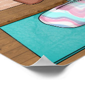 Stille und Meditation Städtisches Kunstposter Poster (Ecke)