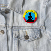Stille und Meditation Tag/Buddha, Achtung Button (Beispiel)