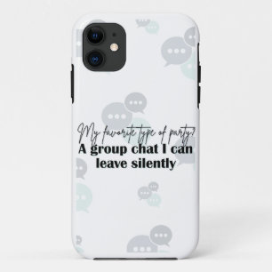 "Stille Verlass" - Funny Introvertierte Zitat Tele Case-Mate iPhone Hülle
