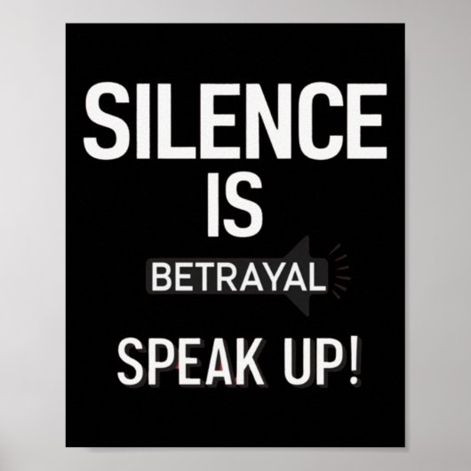 Stille Verräyal Speak Justice Sticker Poster (Vorne)