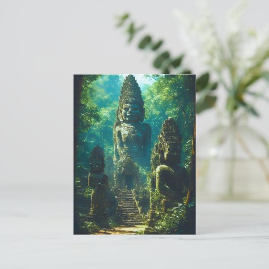 Stille Wächter Siams Postkarte (Stehend Vorderseite)
