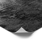 Stille Wasser Monochrome Landschaft  Poster (Ecke)