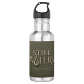 STILLE WASSER | PSALM 23:2 | EDELSTAHLFLASCHE (Vorderseite)