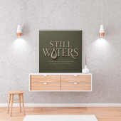  STILLE WASSER | PSALM 23:2 | POSTER