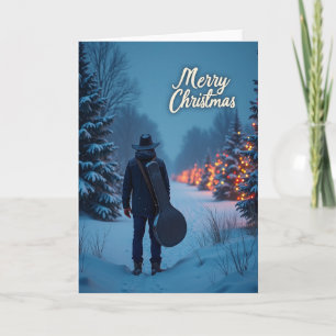 Stille Weihnachtskarte Reise Karte