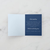 Stille Weihnachtsnacht am Bergsee Feiertagskarte (Innenseite)