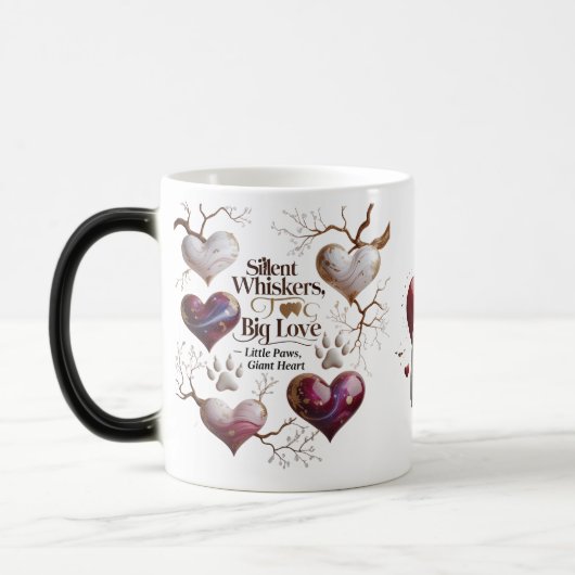Stille Whiskers Magic Tasse - Morphing Liebe (Links)