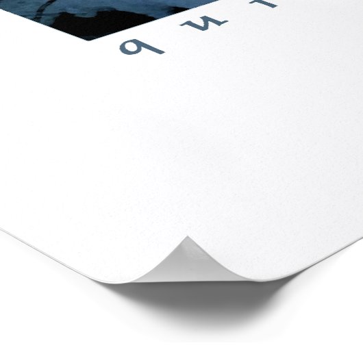 Stille Wintermorn Poster (Ecke)