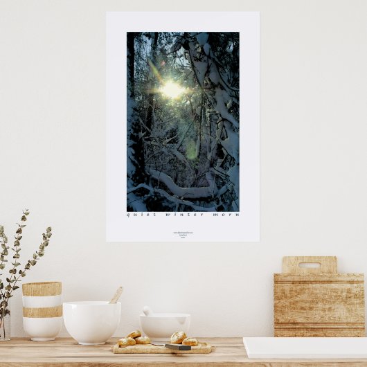 Stille Wintermorn Poster (Küche)