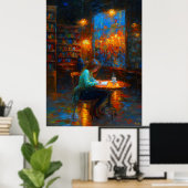 Stille Worte - Momente in ausdrucksvollem Text sch Poster (Heimbüro)