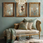 Stille Yearn Vintag Ballerina Barock Viktorianisch Geschenkpapier Set