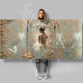 Stille Yearn Vintag Ballerina Barock Viktorianisch Geschenkpapier Set