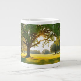 Stille Zeit mit einem großen Baum  Jumbo-Tasse