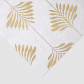 Stilleafs aus Gold und Weiß Art-Deko-Muster Seidenpapier (Detail)