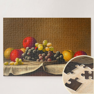 Stilleben, Äpfel, Trauben, Obst Puzzle