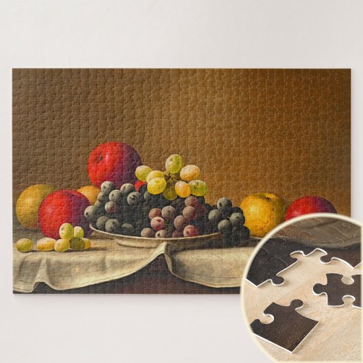 Stilleben, Äpfel, Trauben, Obst Puzzle
