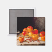 Stilleben, Äpfel und Kastanien Magnet (Vorderseite/Rückseite)