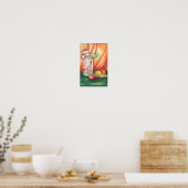 Stilleben Aquarell – Früchte Wandkunst Poster (Küche)