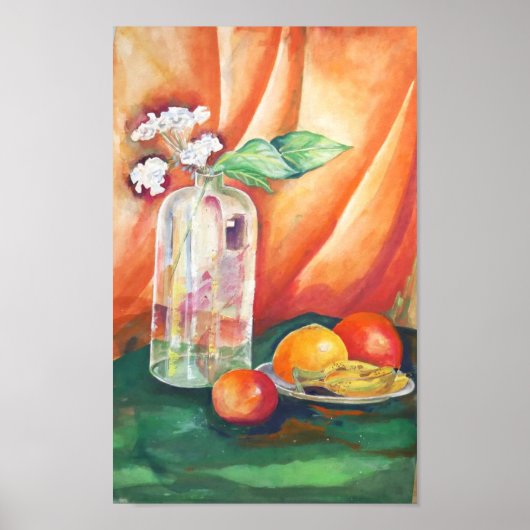 Stilleben Aquarell – Früchte Wandkunst Poster (Vorne)