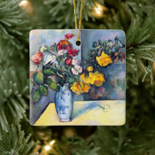 Stilleben Blumen in einer Vase von Paul Cezanne Keramikornament