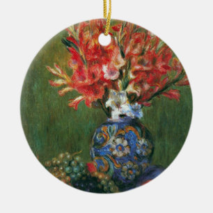 Stilleben Blumen und Früchte von Pierre Renoir Keramikornament