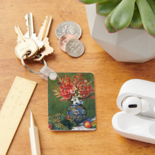 Stilleben Blumen und Früchte von Pierre Renoir Schlüsselanhänger