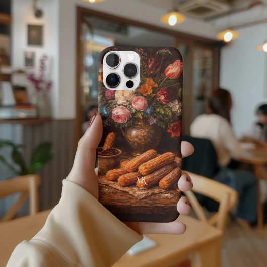 Stilleben Florale Churros | Monogramm Case-Mate iPhone Hülle