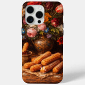 Stilleben Florale Churros | Monogramm Case-Mate iPhone Hülle (Rückseite)
