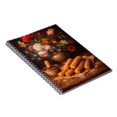 Stilleben Florale Churros | Monogramm Notizblock (Rechte Seite)
