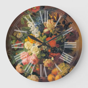 Stilleben, Fran van dael Große Wanduhr