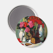 Stilleben in der chinesischen Malerei, Magnet (Vorderseite/Rückseite)