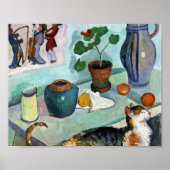 Stilleben Katze August Macke Poster (Vorne)