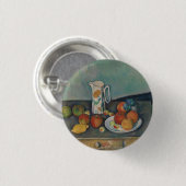 Stilleben, Milchkrug und Früchte auf einem Tisch, Button (Vorne & Hinten)
