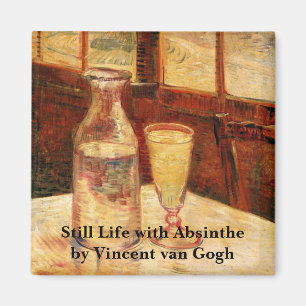 Stilleben mit Absinth von Vincent van Gogh Magnet