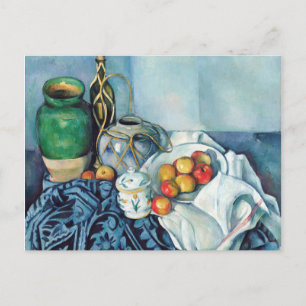 Stilleben mit Äpfeln 1 von Paul Cézanne Postkarte