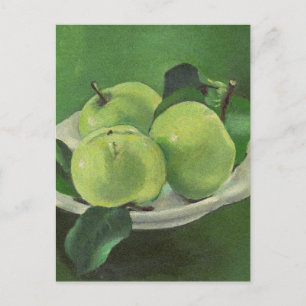 Stilleben mit Äpfeln von Mikulas Galanda Postkarte