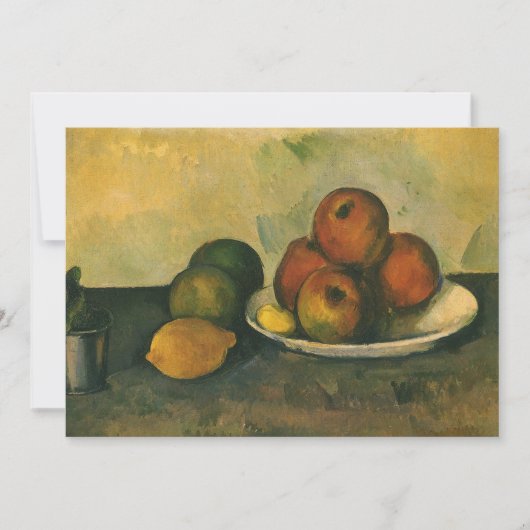Stilleben mit Äpfeln von Paul Cezanne (Vorderseite)