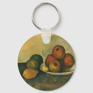 Stilleben mit Äpfeln von Paul Cezanne Schlüsselanhänger