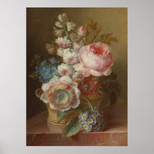 Stilleben mit Blumen – Cornelis van Spaendonck Poster